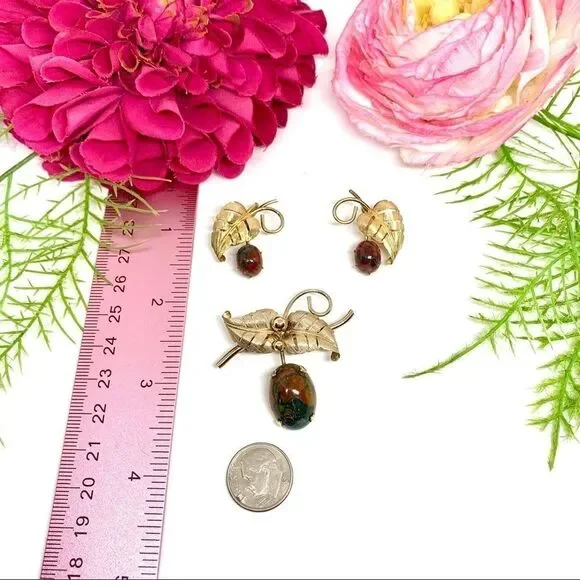 VINTAGE⚜️WINARD 12K GF & Genuine Gemstone Set